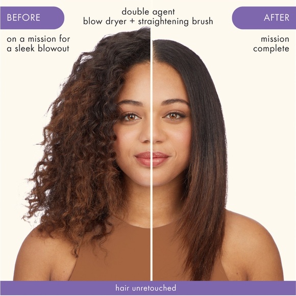 Double Agent 2-in-1 Blow Dryer & Straightening Brush - Picture 5 of 6